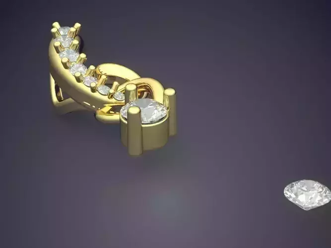 Pendant With Diamonds P-1781