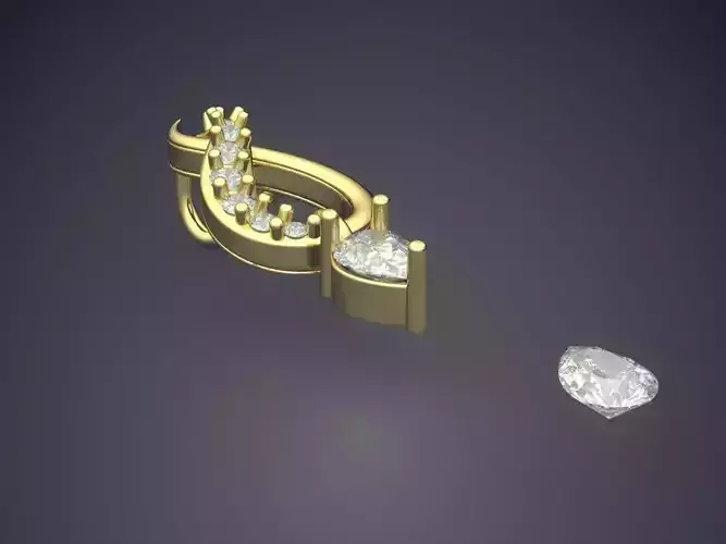 Pendant With Diamonds P-1775