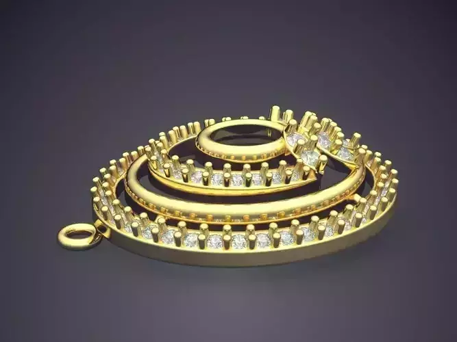 Pendant With Diamonds P-1769