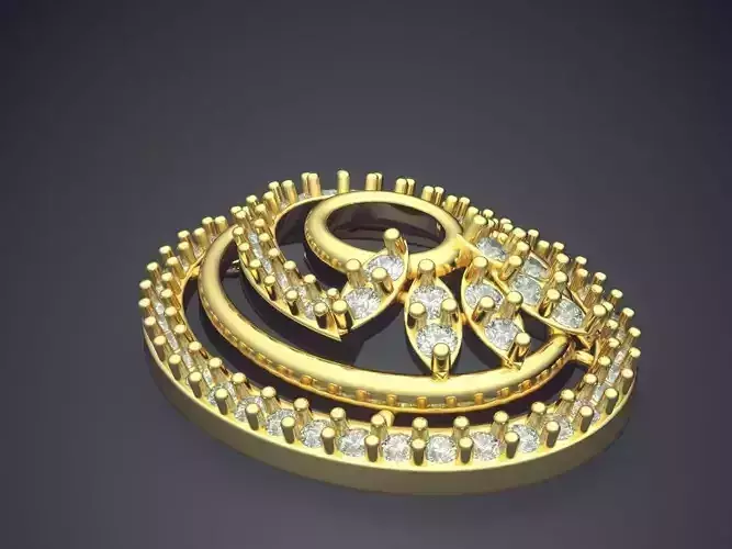 Pendant With Diamonds P-1769
