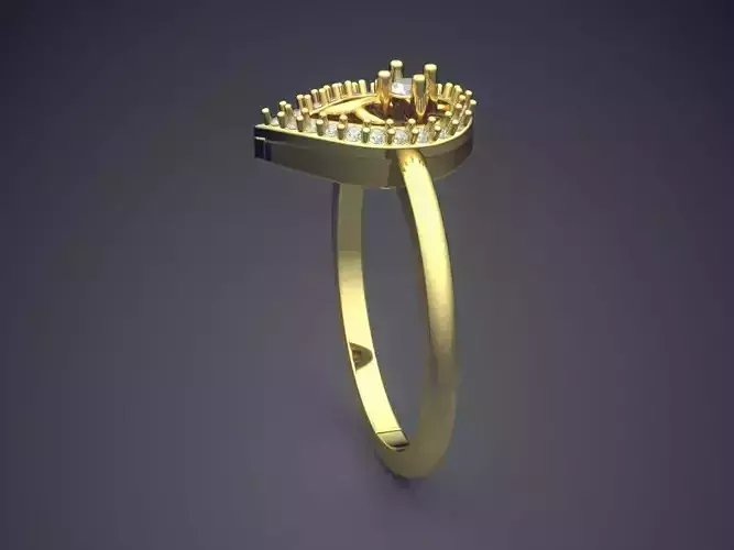 Ring With Diamonds P-1755R