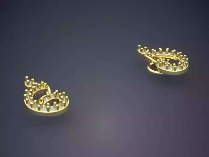 Pendant With Diamonds P-1734-2 3D print model