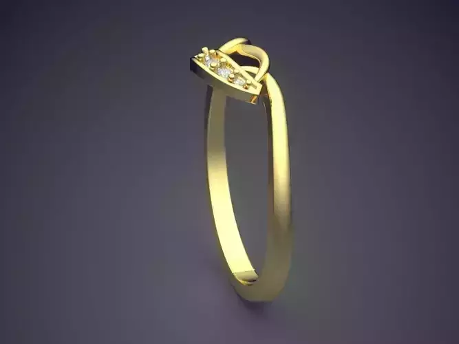 Thin Engagement Ring P-1730R