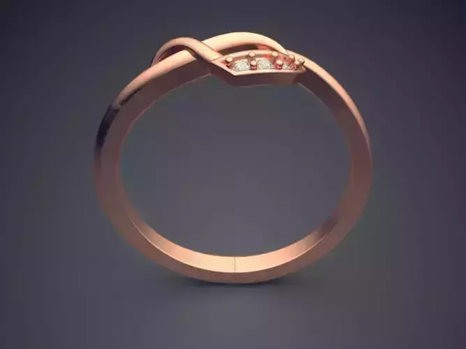 Thin Engagement Ring P-1730R