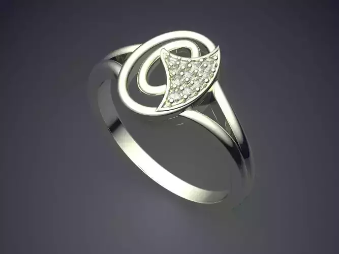 Ring With Small Diamonds P-1714R