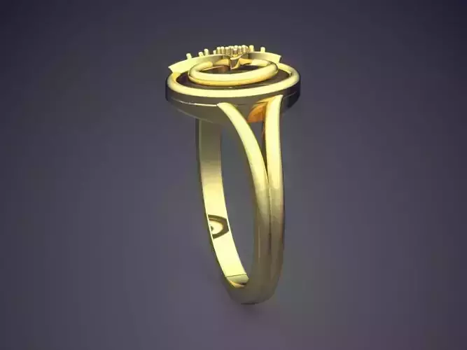 Ring With Small Diamonds P-1714R