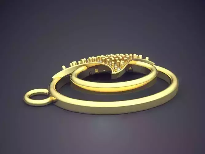 Pendant With Diamonds P-1714