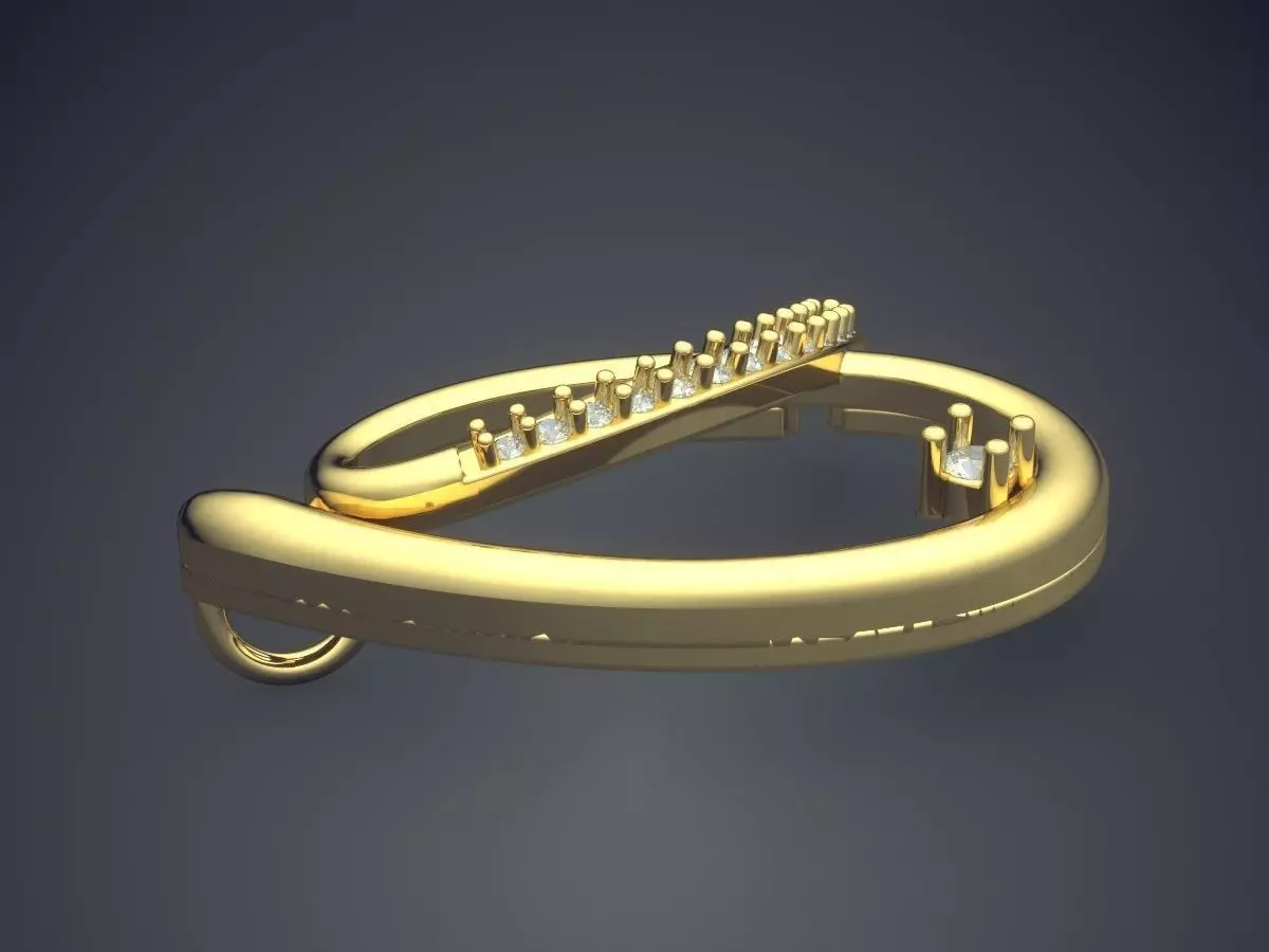 Pendant P-1694 3D print model_3