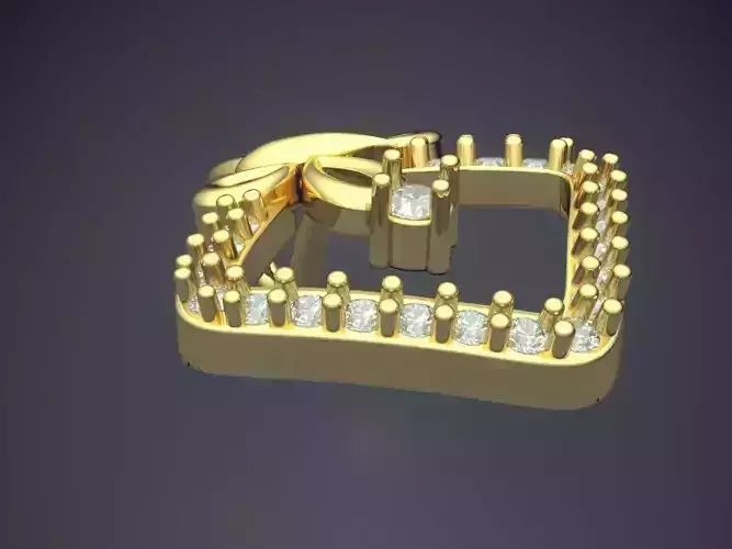 Pendant With Diamonds 3D print model