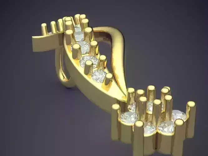 Pendant With Diamonds JR3016 3D print model