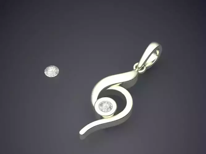 Pendant With Attachable Gem