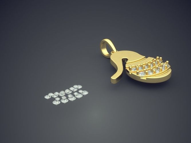 Pendant JPD-392 3D print model