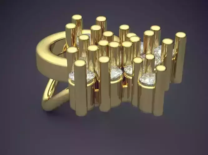 Pendant With Diamonds 3D print model