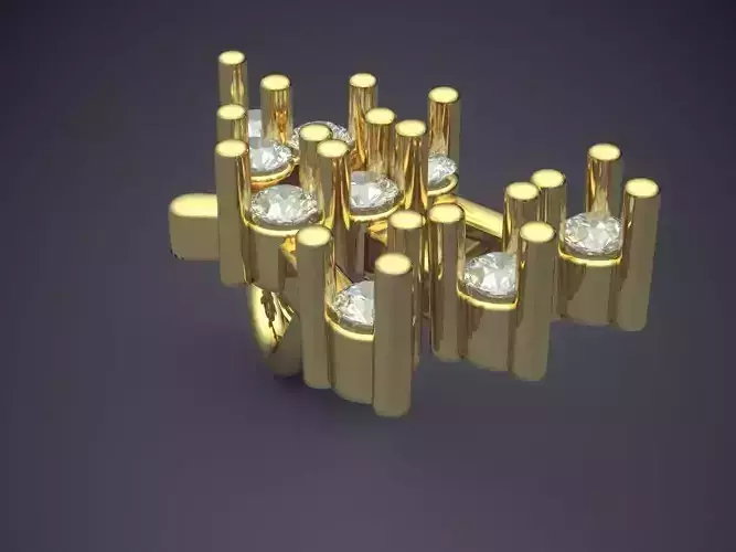 Pendant With Diamonds 3D print model