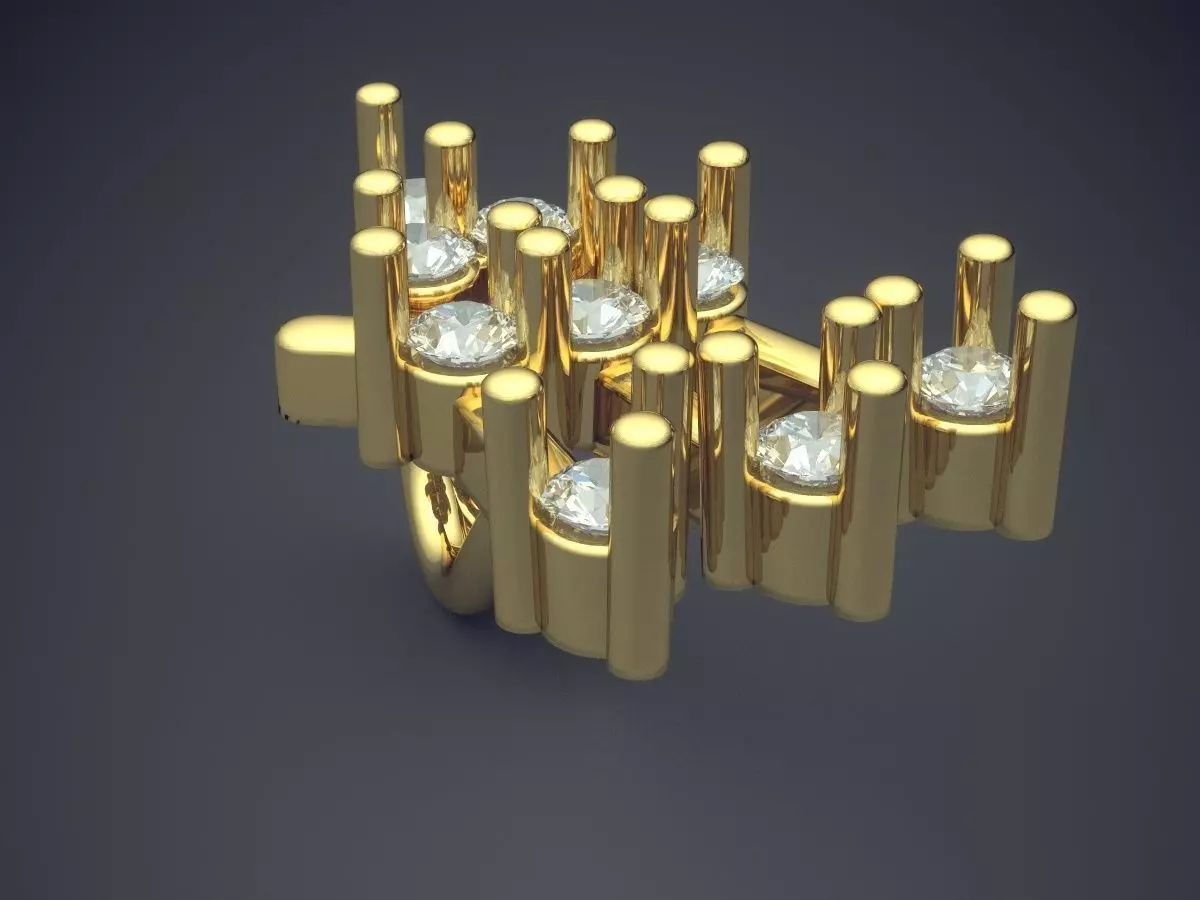 Pendant With Diamonds 3D print model_0