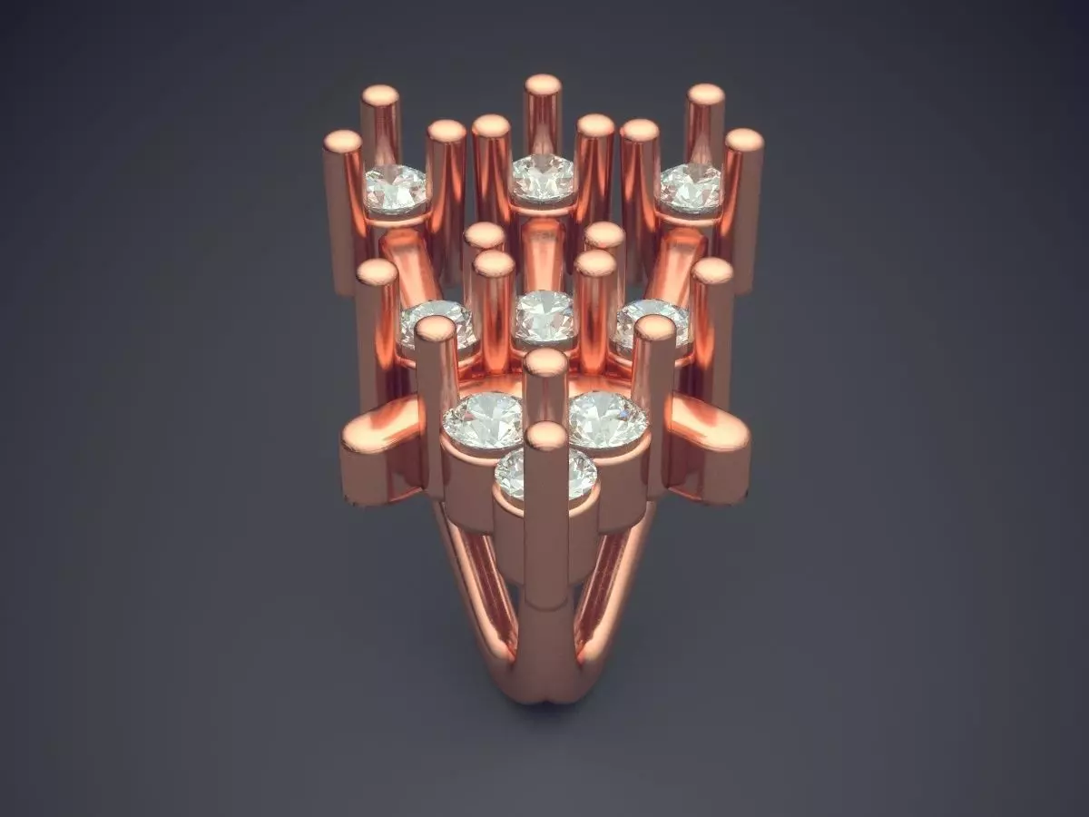 Pendant With Diamonds 3D print model_2