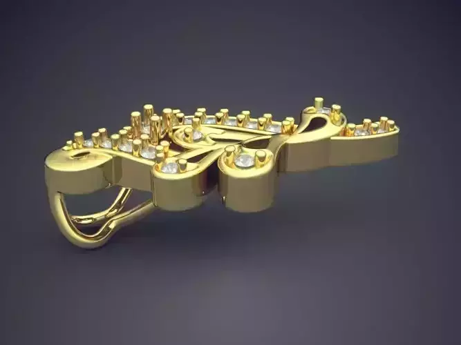 Luxurious Pendant With Diamonds