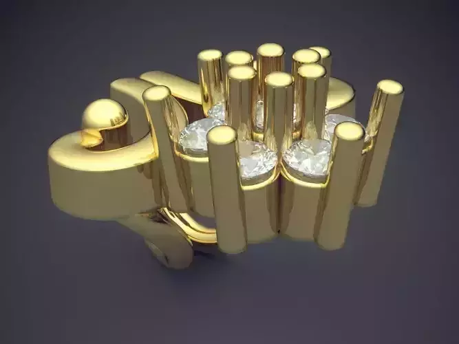 Pendant With Diamonds 3D print model