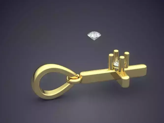 Pendant With Attachable Gem