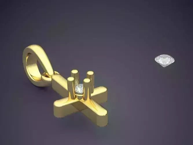 Pendant With Attachable Gem