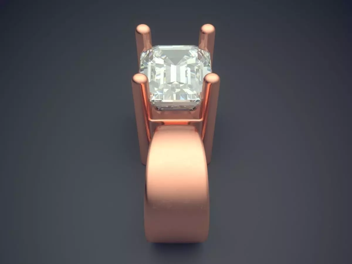Pendant With Diamond 3D print model_2