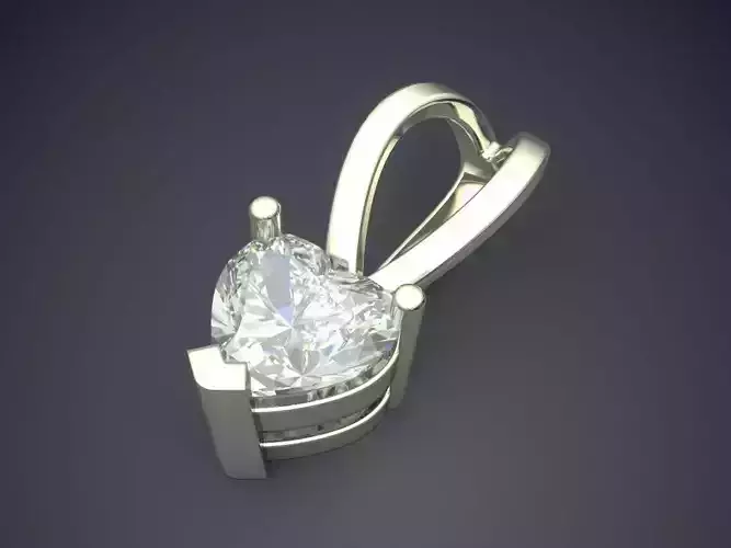 Pendant With Heart Shape Diamond