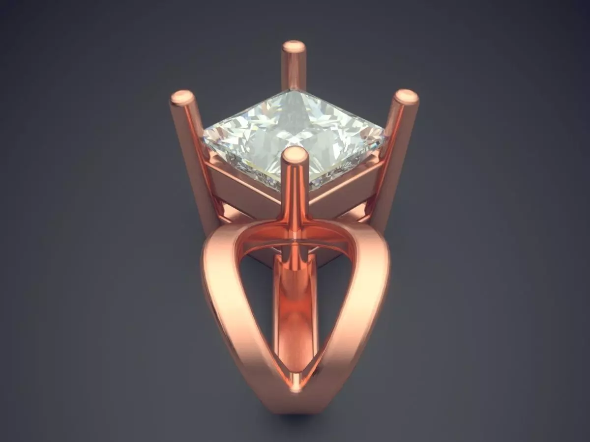 Pendant With Diamond 3D print model_2