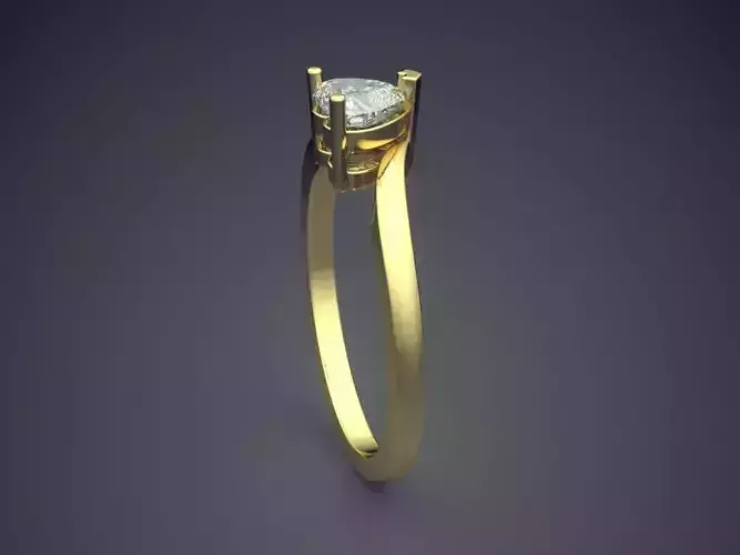 Ring With Heart Shape Diamond