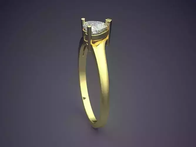 Ring With Heart Shape Diamond