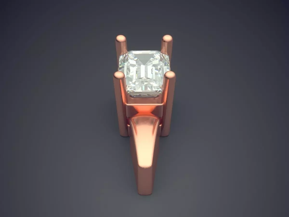 Pendant With Diamond 3D print model_2