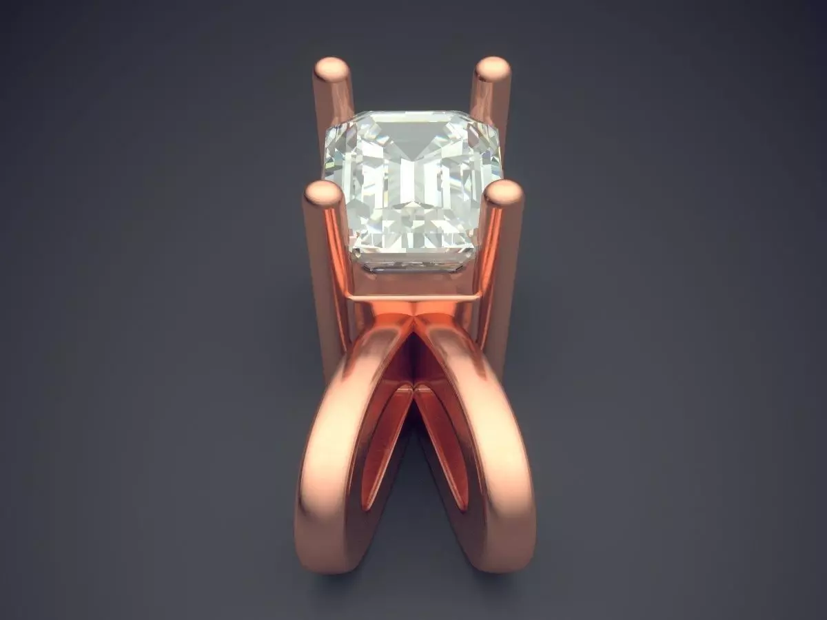 Pendant With Diamond 3D print model_2