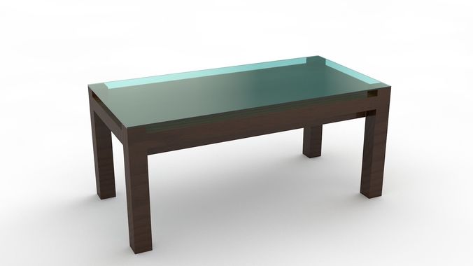 table with glass top Free 3D model