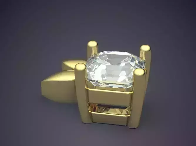 Pendant With Diamond 3D print model