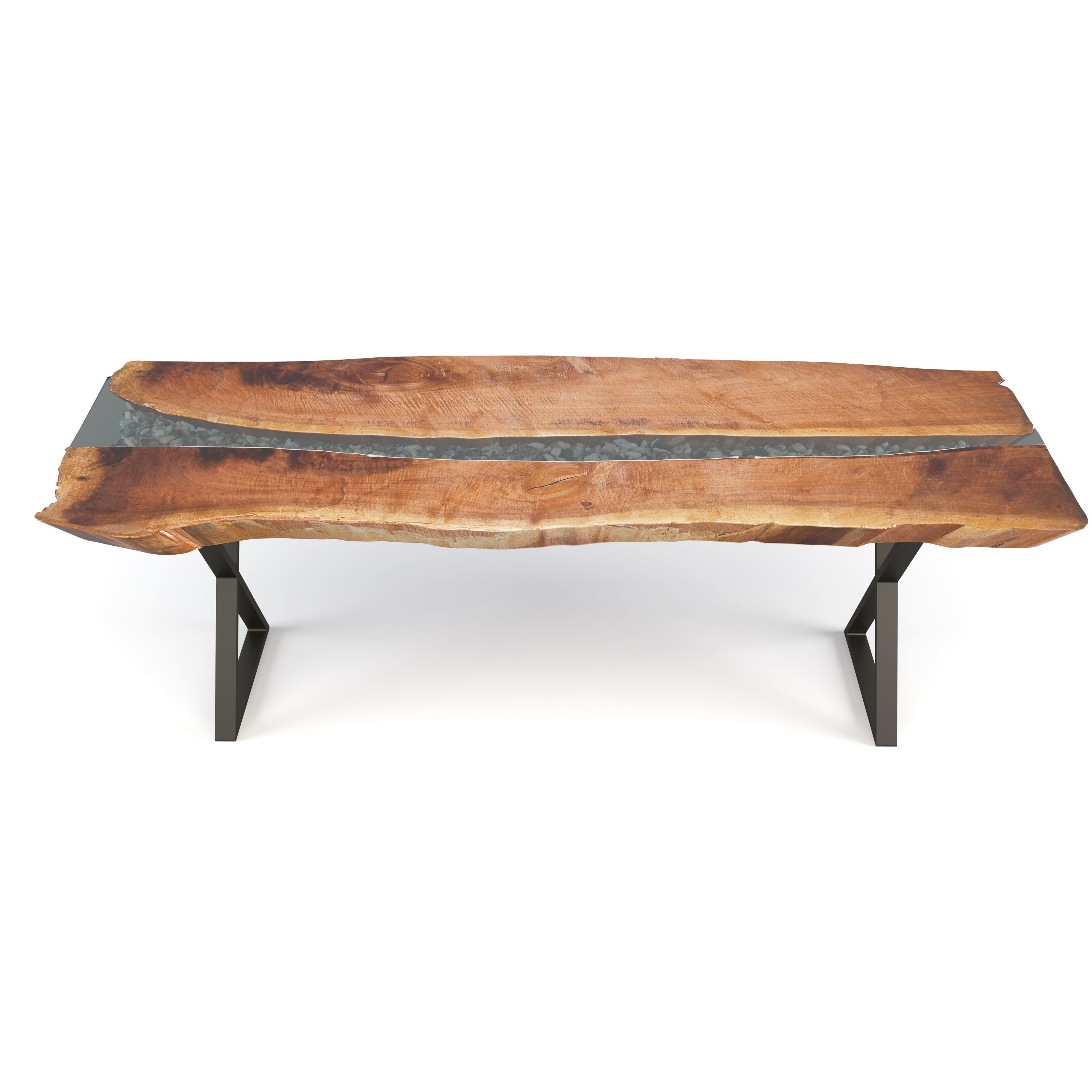 Live Edge River Table 3D model_2
