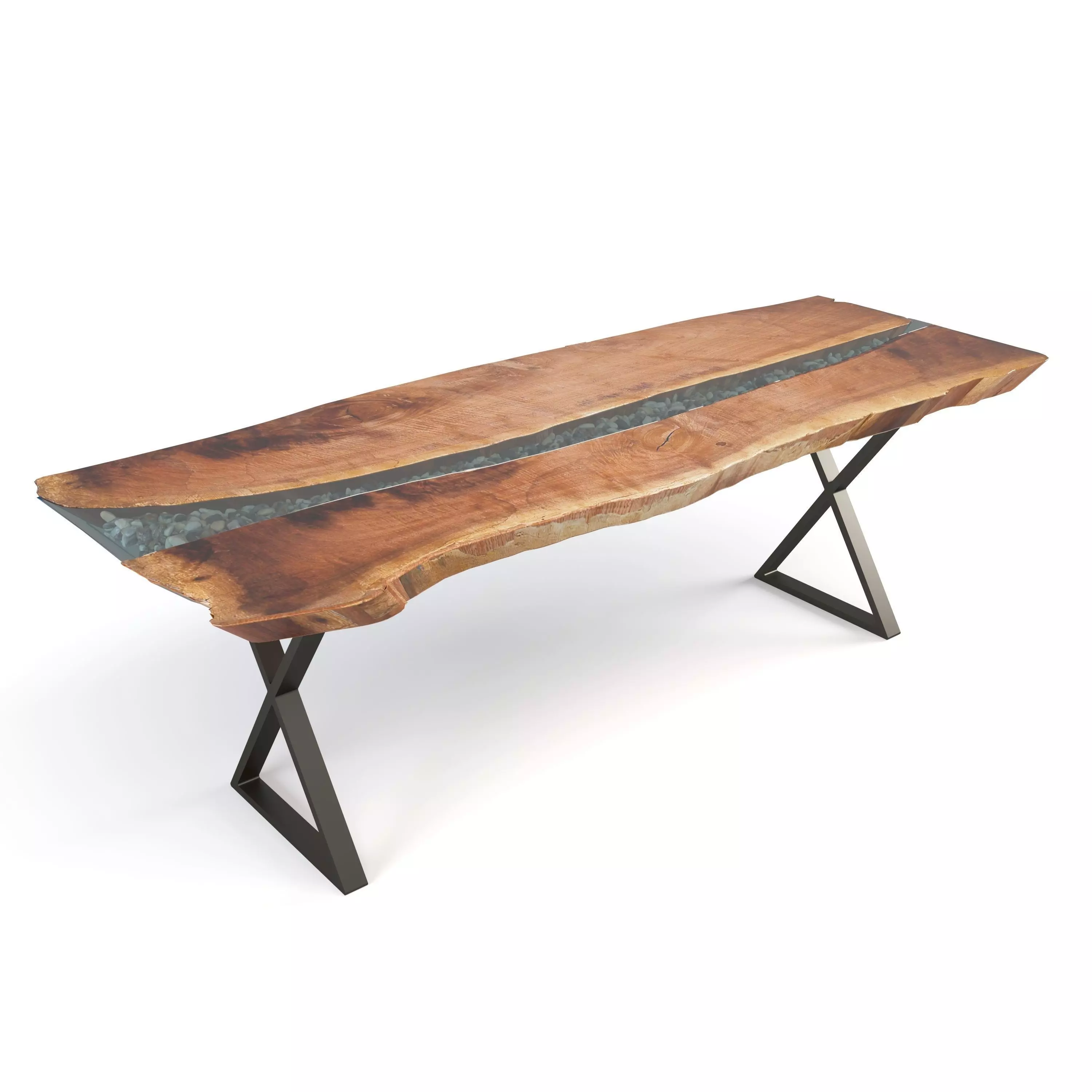 Live Edge River Table 3D model_0