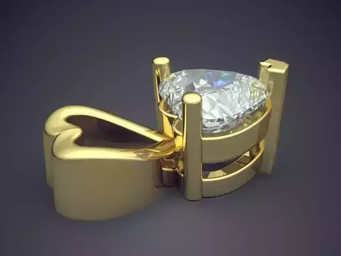 Pendant With Heart Shape Diamond