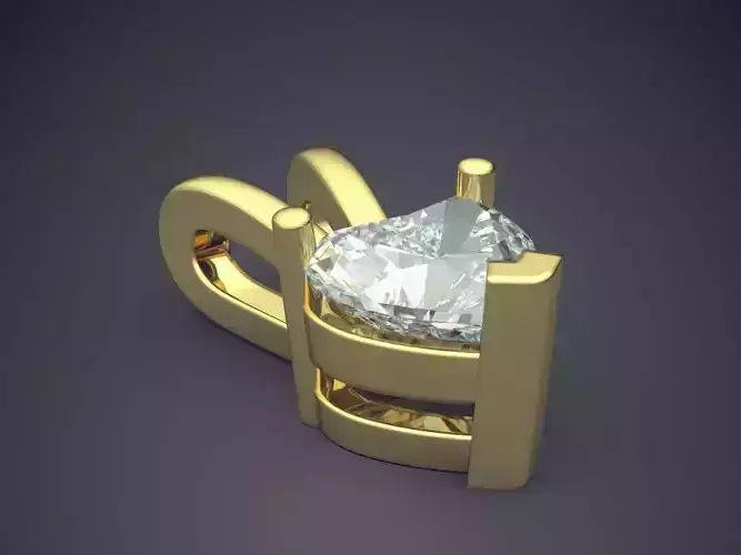 Pendant With Heart Shape Diamond