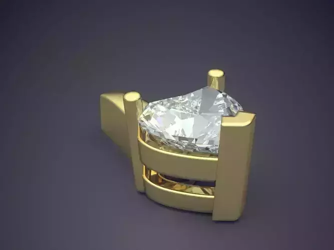 Pendant With Heart Shape Diamond