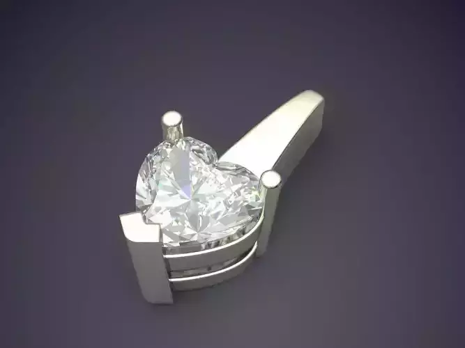 Pendant With Heart Shape Diamond