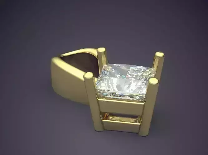 Pendant With Diamond 3D print model