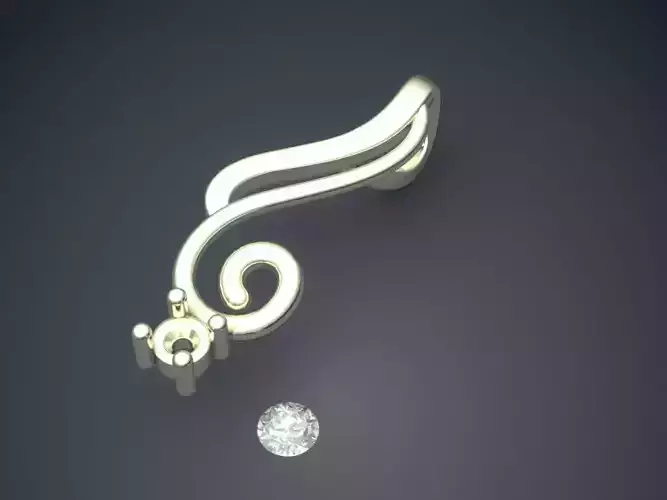 Pendant With Attachable Gem