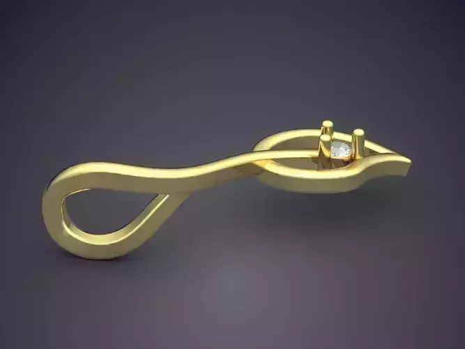 Pendant gold with diamond