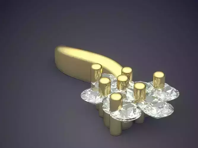 Pendant With Diamonds 3D print model