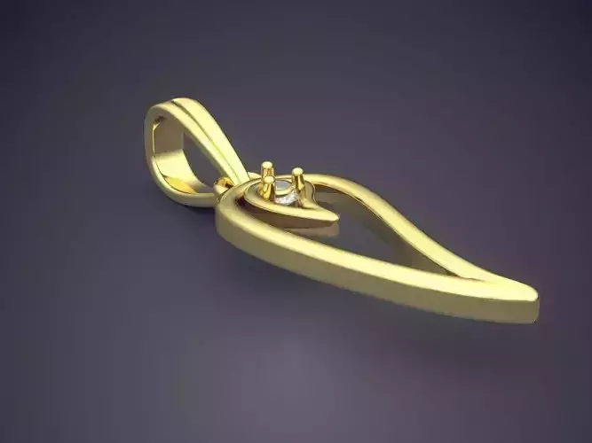 Pendant gold 3D print model
