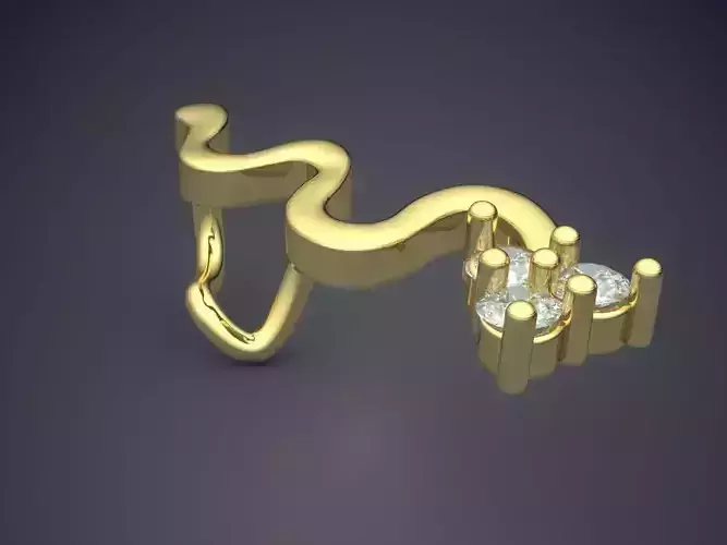 Pendant With Diamonds 3D print model