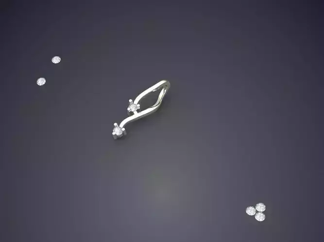 Pendant With Attachable Diamonds