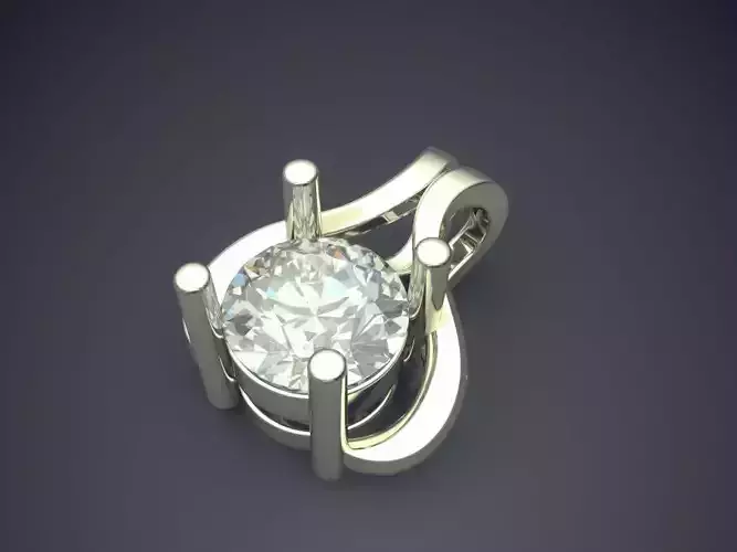 Pendant With Big Diamond