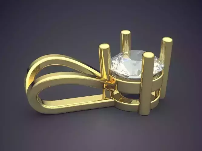 Pendant With Big Diamond