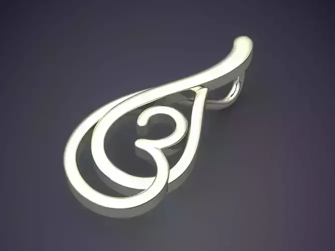 Pendant gold ring with heart