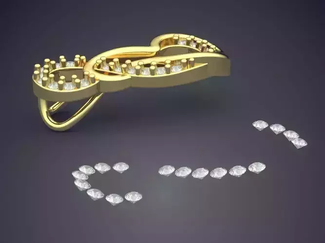 Pendant With Attachable Diamonds